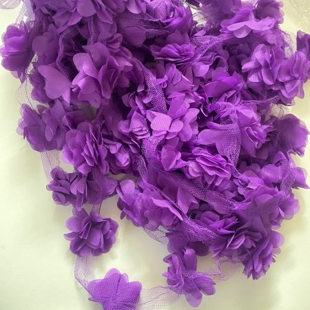 حبل ورد 120 وردة لون بنفسجي